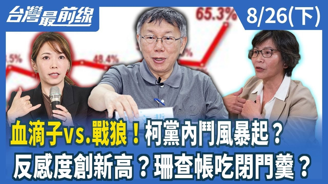 血滴子vs.戰狼！柯黨內鬥風暴起？ 反感度創新高？珊查帳吃閉門羹？